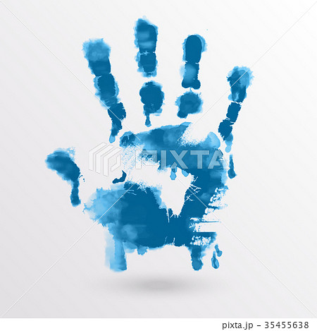 Painted hands, colorful fun. 35455638
