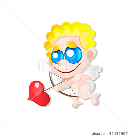Beautiful and pretty cartoon little angel Beautiful and pretty cartoon little angel 35455967