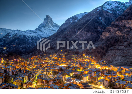 Matterhorn and Zermatt view 35457587