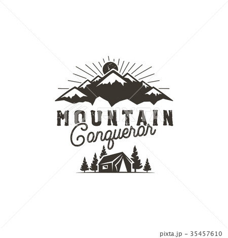 Traveling, outdoor badge. Scout camp emblem 35457610