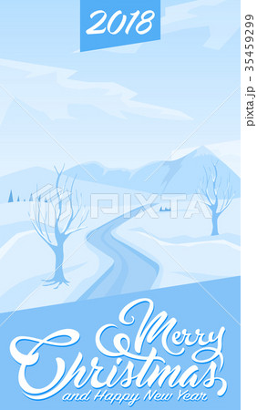 Invitation card Merry Christmas and Happy New Year 35459299