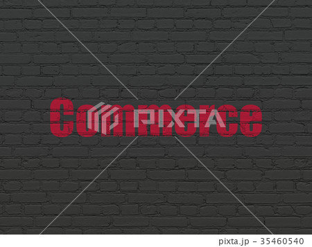 Finance concept: Commerce on wall background 35460540