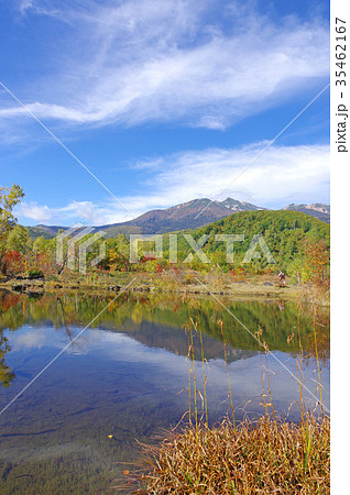 秋のまいめの池と乗鞍岳 秋のまいめの池と乗鞍岳 35462167