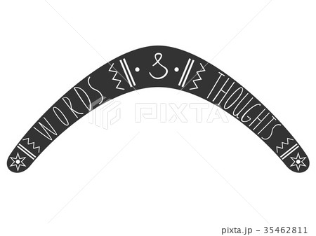 Boomerang words and thoughts 35462811