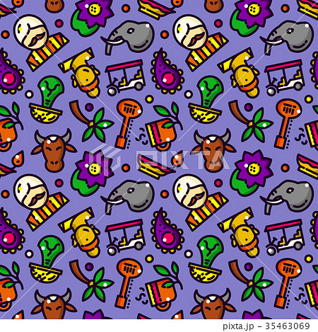 India seamless pattern vector illustration India seamless pattern vector illustration 35463069