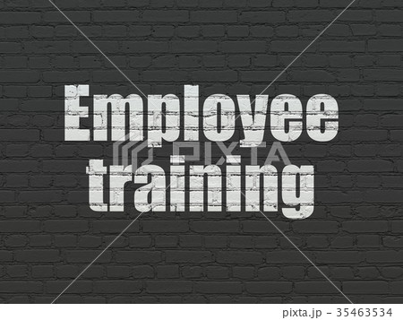 Studying concept: Employee Training on wall Studying concept: Employee Training on wall 35463534