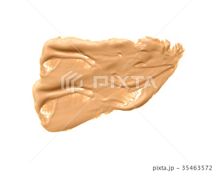 beige foundation isolate on white. 35463572