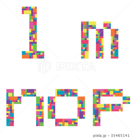 L, m, n, o, p lowercase letter from building block L, m, n, o, p lowercase letter from building block 35465141