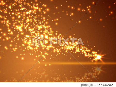 Bright abstract falling star shimmering comet 35466282