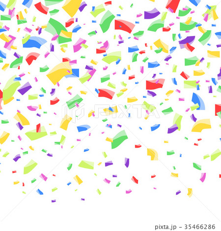 Bright colorful abstract festive confetti falling 35466286