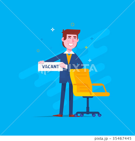 Business Man Recruitment New Job Position Vacancy 35467445