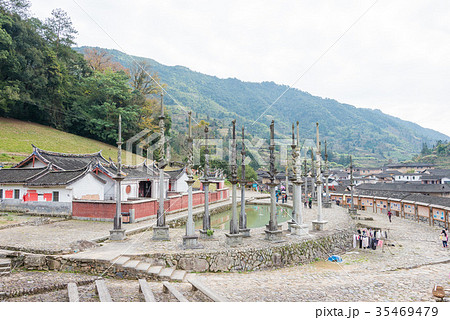 世界遺産 福建土楼 塔下村 徳遠堂 中国・福建省南靖県 35469479