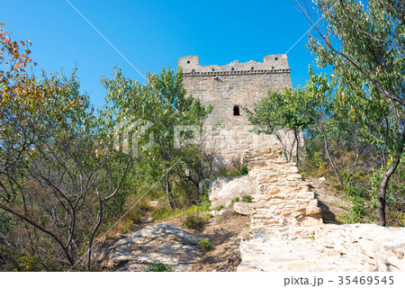 万里の長城 雲蒙山長城 中国・北京市密雲県 35469545