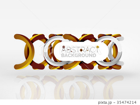 Modern 3d ring vector abstract background 35474214