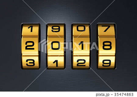 New Year 2018 holiday concept 35474863