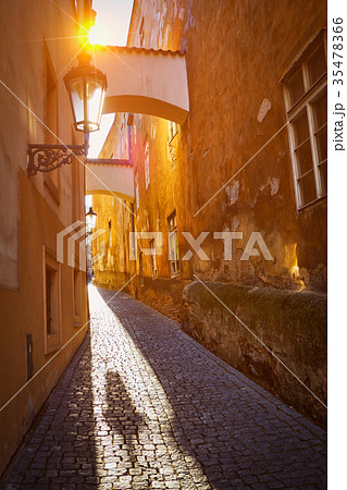 Prague old city street Prague old city street 35478366