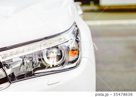 Car headlight in front 35478636
