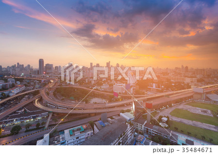 Bangkok city business downtown skyline  35484671