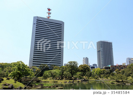 庭園風景（東京、芝離宮、春） 35485584