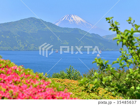 恩賜箱根公園からの春の風景-778204 35485637