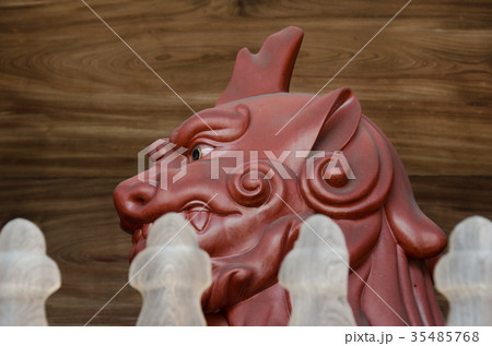 西国三十三所・二十四番札所・中山寺山門の狛犬像 西国三十三所・二十四番札所・中山寺山門の狛犬像 35485768