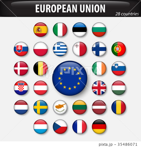 Flags of European Union and members 35486071