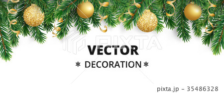 Winter holiday background. Border with Christmas 35486328