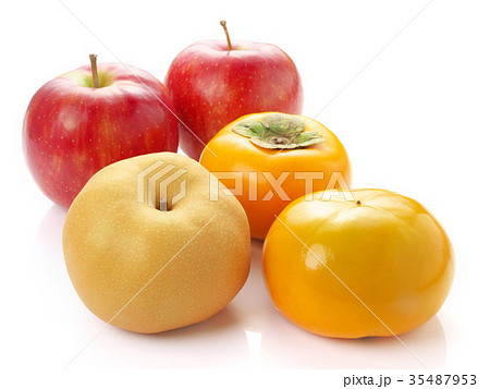 梨、柿、林檎（早生富有柿、南水梨、サンジョナゴールドリンゴ） 35487953