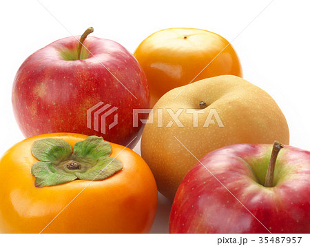 梨、柿、林檎（早生富有柿、南水梨、サンジョナゴールドリンゴ） 35487957