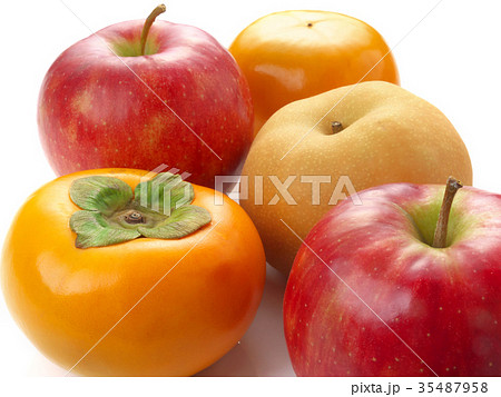 梨、柿、林檎（早生富有柿、南水梨、サンジョナゴールドリンゴ） 35487958