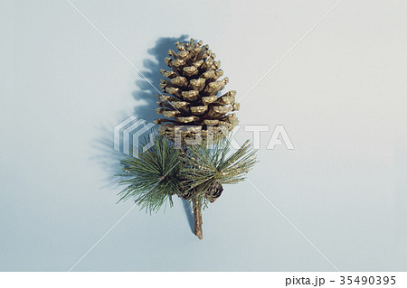 vintage pine cone gold 35490395
