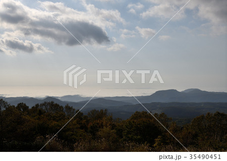 いわかがみ平から雲海・栗原市方面(宮城県) いわかがみ平から雲海・栗原市方面(宮城県) 35490451