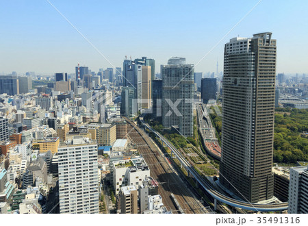 都市風景(東京、浜松町、春) 都市風景(東京、浜松町、春) 35491316