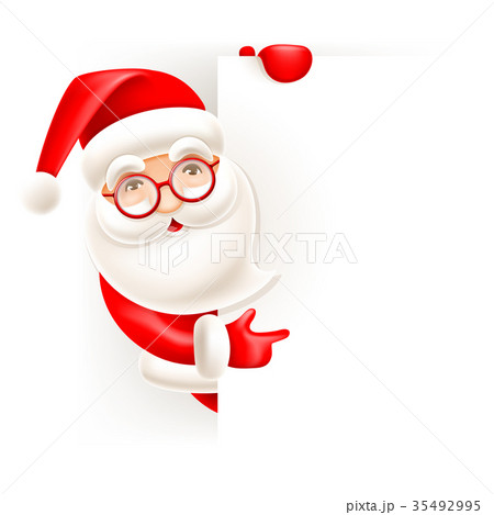 Santa Claus and blank sheet Santa Claus and blank sheet 35492995