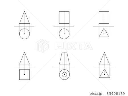 数学図形のイラスト素材