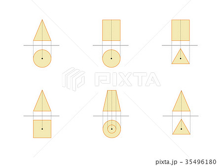 数学図形のイラスト素材