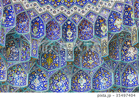 Details of Sheikh Lotfollah Mosque in Isfahan,Iran Details of Sheikh Lotfollah Mosque in Isfahan,Iran 35497404