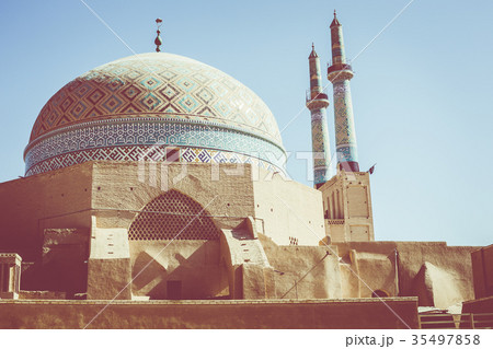 View over the Old City of Yazd, Iran 35497858