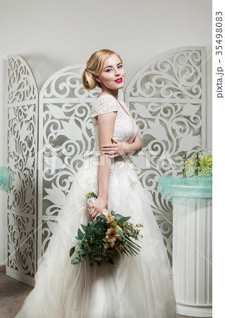 beautiful girl in wedding gown beautiful girl in wedding gown 35498083