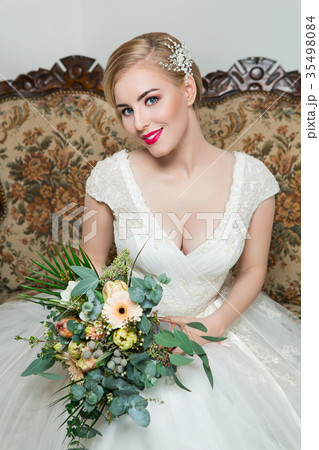 beautiful girl in wedding gown beautiful girl in wedding gown 35498084