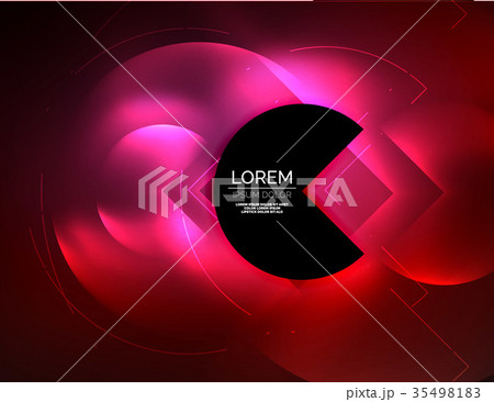 Digital techno wallpaper, glowing abstract 35498183
