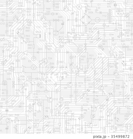 Seamless background of electrical circuit. Seamless background of electrical circuit. 35499872