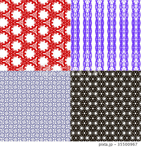 Geometric patterns, tiling. Set of vector abstract 35500967