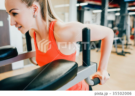 Sport gym healthy woman powerful concept. 35502006