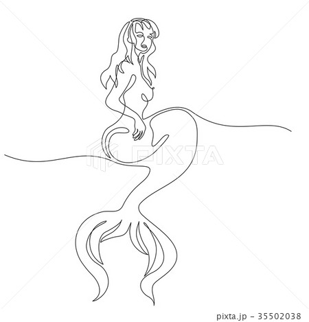 Mermaid swim in the se 35502038