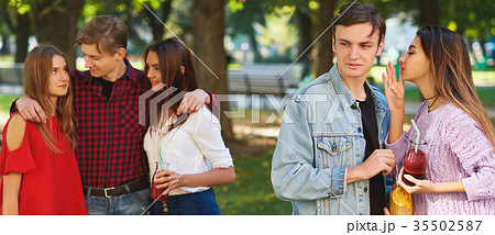 Jealousy and envy in friends relationship. 35502587