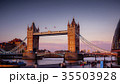Sunset in London, view to the Tower Bridge 35503928
