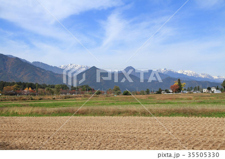 安曇野の秋 松川村 安曇野の秋 松川村 35505330