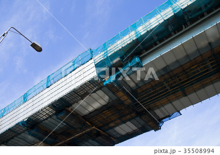 首都高速晴海線晴海大橋付近建設中  橋桁の底面　2017年11月上旬 35508994