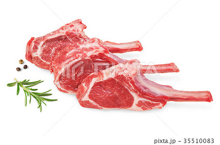 Fresh lamb cutlet  with  rosemary and pepper 35510083